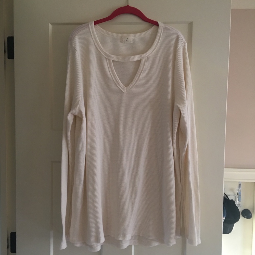 t. la from Anthropology waffle knit Tee